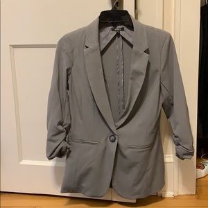 Gray blazer